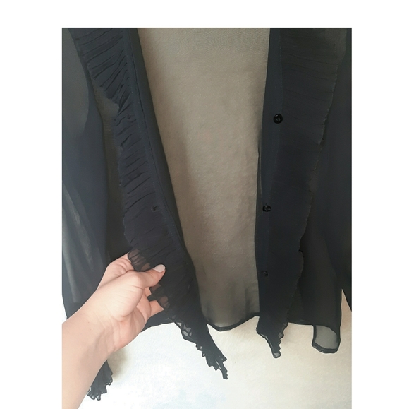 Bandolera black mesh blouse vintage - Picture 10 of 15